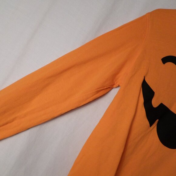 Carters Long Sleeve Orange Tee Pumpkin Tee With Pumpkin Face Sz 5T - Picture 4 of 9